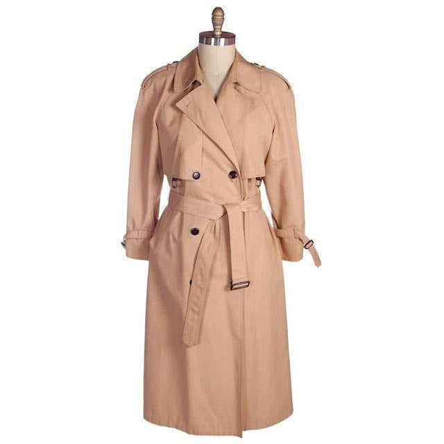 Vintage Etienne Aigner Trench Coat 1970s Size 12 - The Best Vintage Clothing
 - 1