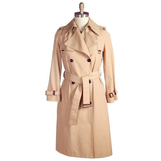 Vintage Etienne Aigner Trench Coat 1970s Size 38 Bust - The Best Vintage Clothing
 - 1