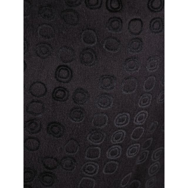 Vintage Classic Textured Black Suit Ophelie 1980s Paris Circles Motif 40 Bust-43 Women's Ophelie