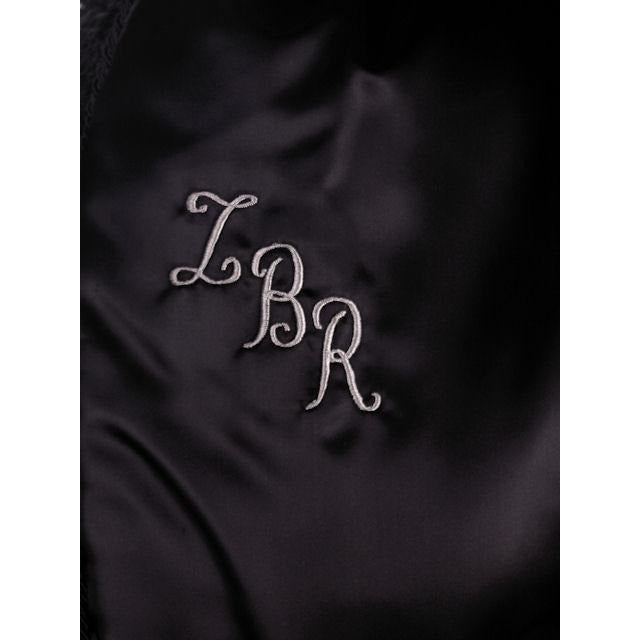 Vintage Swing Coat Black Karakul Fur Persian Lamb White Mink Trim Large 1950s M-L Women's The Best Vintage Clothing