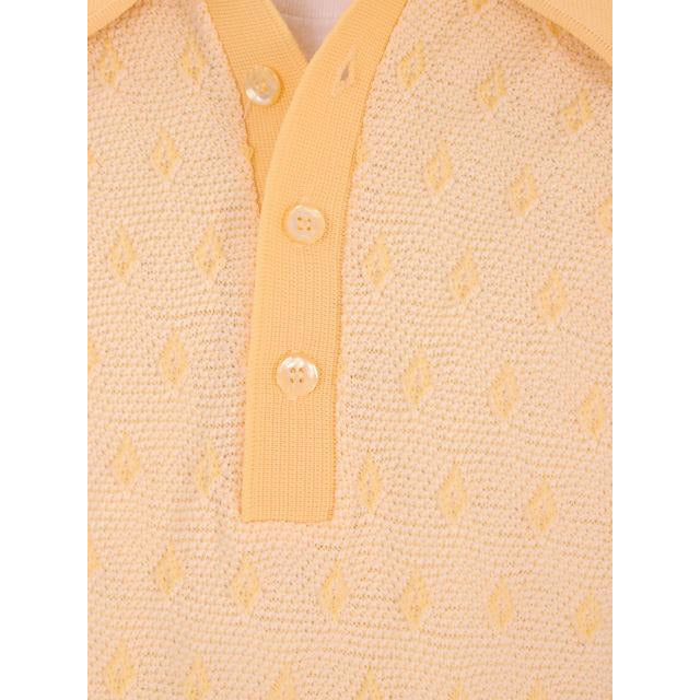 Vintage Mens Shirt Lucien Piccard Yellow Poly Uber 1970s Men's Vintage,New Arrivals,On Sale Lucien Piccard