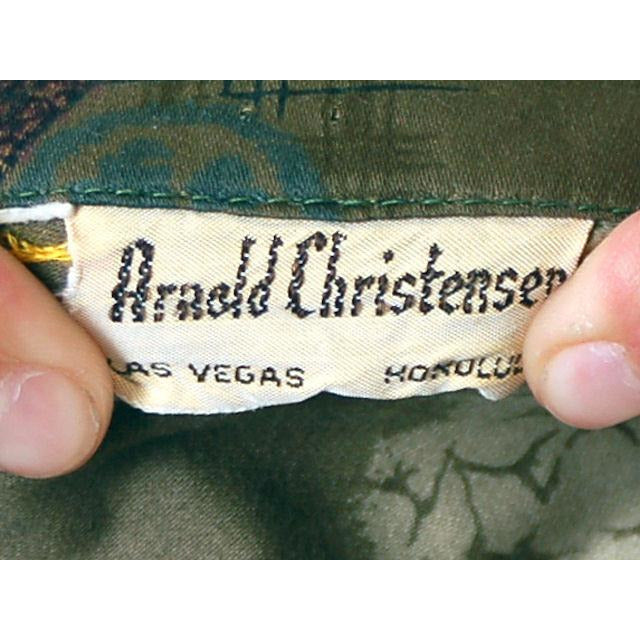Vintage Mens Hawaiian Shirt Arnold Christensen Las Vegas 1960s L Men's Vintage,New Arrivals The Best Vintage Clothing