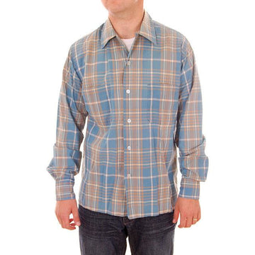 Vintage Mens Shadow Plaid Shirt 100% Cotton Pennleigh 1950s Med - The Best Vintage Clothing
 - 1
