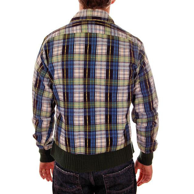 Vintage Mens Flannel Shirt w/Rib Knit Waistband 1970s Small Men's Vintage The Best Vintage Clothing