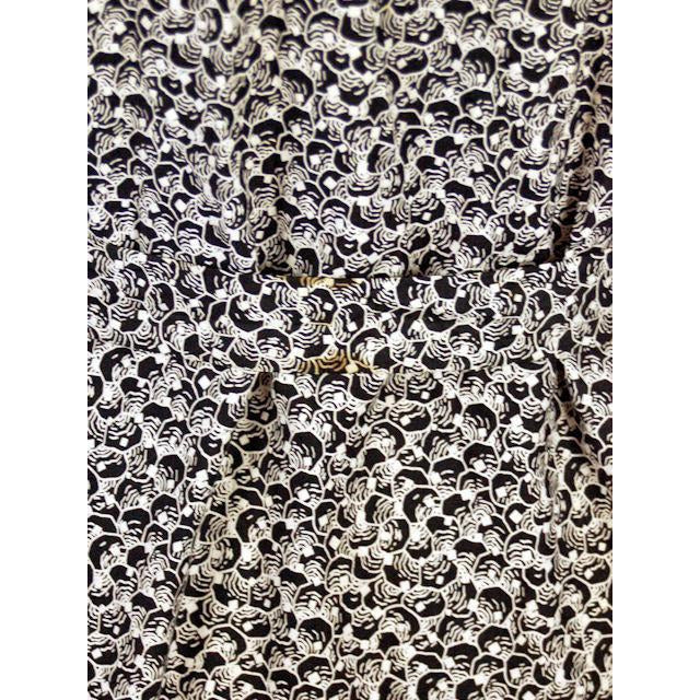 Vintage Womens Day Dress 1920s Black & White Abstract Print 36 Bust Women's,New Arrivals The Best Vintage Clothing