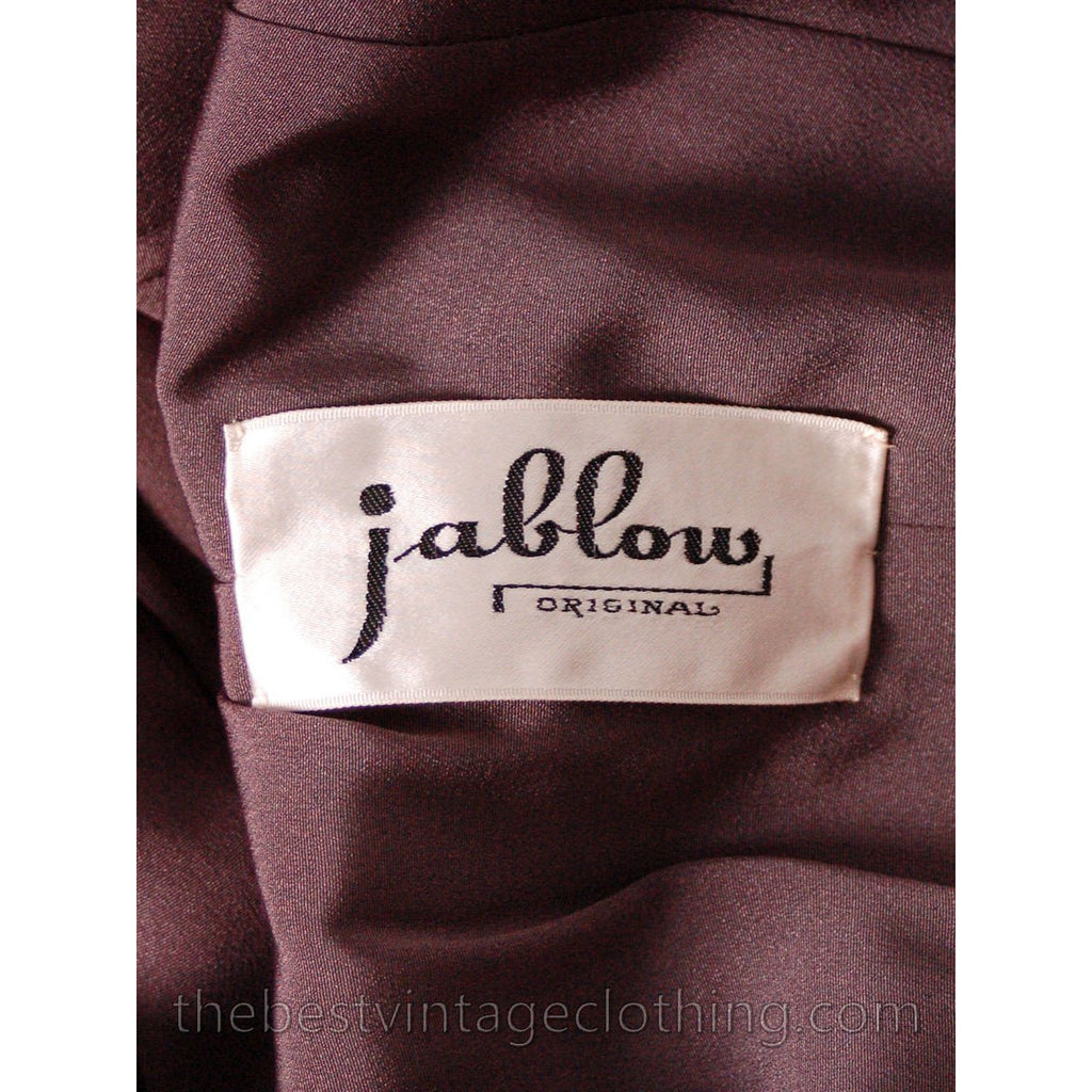 Jablow Suit Vintage 1950s Gray Womens Day Suit Damaged Costume 40-27-41 The Best Vintage Clothing
