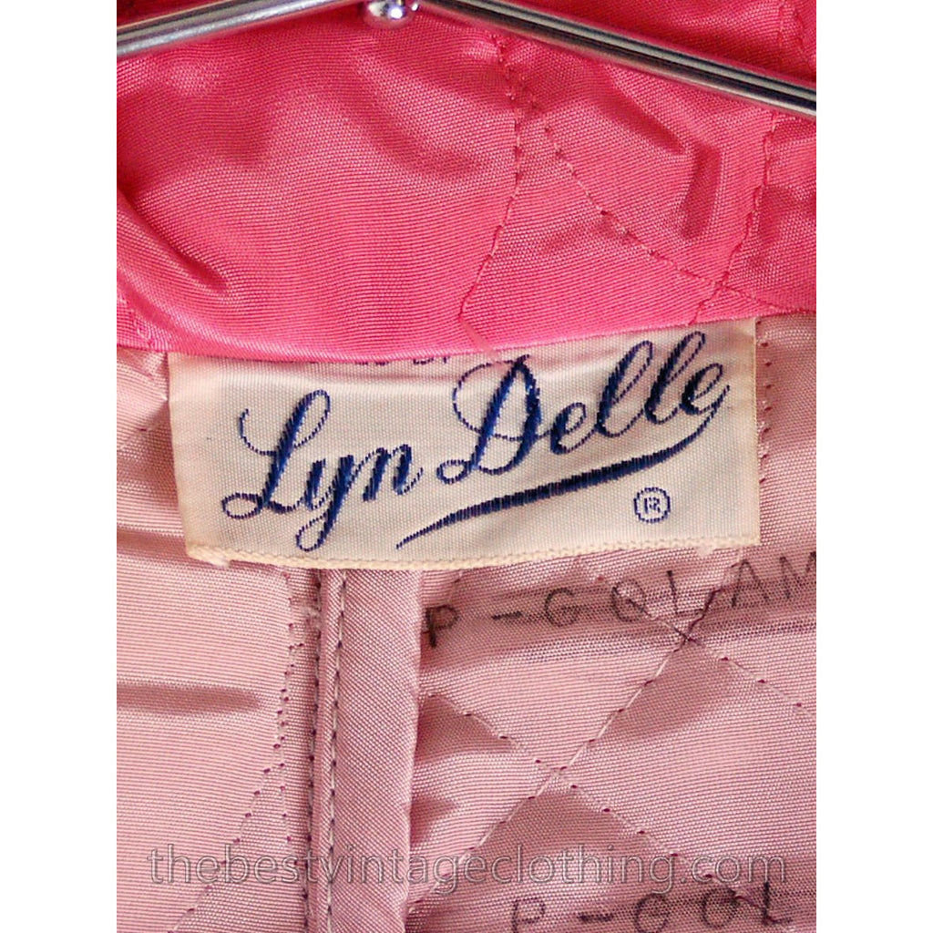 Vintage I Love Lucy Pajamas Womens Fuchsia Lyn Delle 1950s 46-28-40 US Size 6 Lyn Delle The Best Vintage Clothing