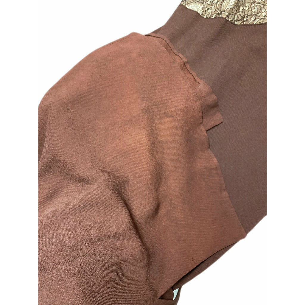 Vintage 1930s 2 PC Gown Dress Long Brown Rayon Crepe Matching Jacket Small Women's,New Arrivals The Best Vintage Clothing