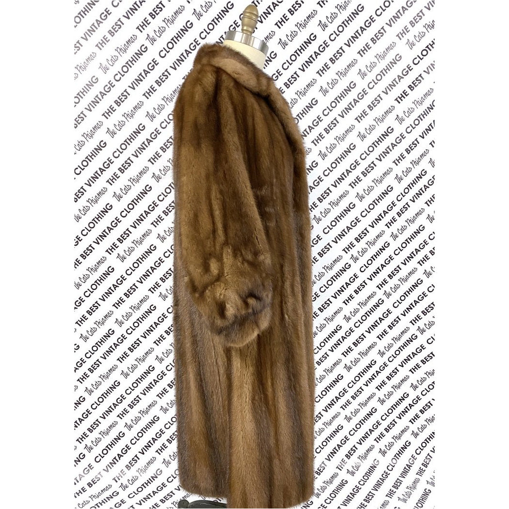 VTG Pierre Cardon Saga Mink Fur Coat + Matching Hat Womens M/L/XL Gorgeous Mid Calf 1950s coat The Best Vintage Clothing