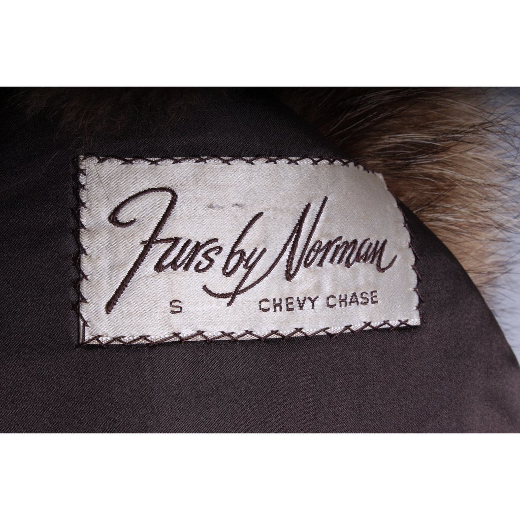 Mens Vintage 1970s Coyote Fur & Leather Parka Coat Jacket M/L Outrageous! The Best Vintage Clothing