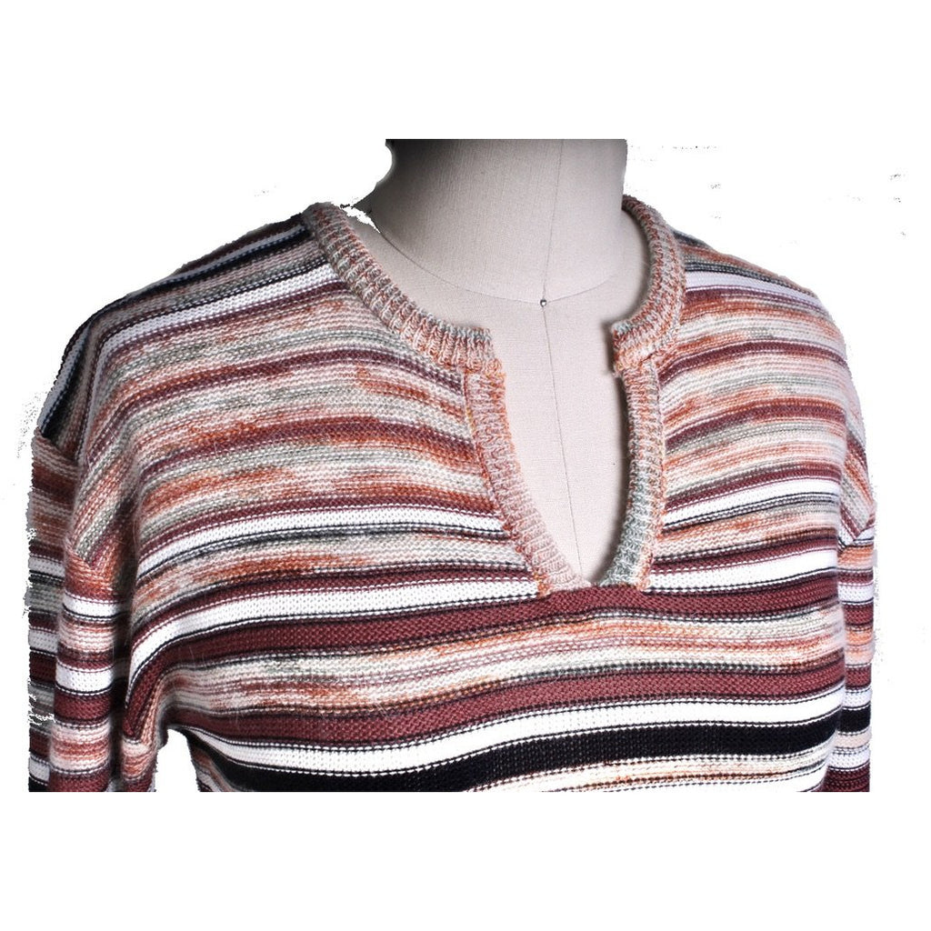 VTG 1970s Young Edwardian Sweater Skirt Set Striped Bell Sleeve Boho M/L Women's,New Arrivals The Best Vintage Clothing