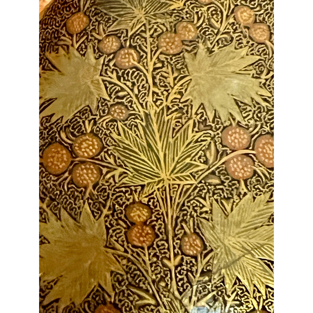 Vintage Hand Painted Gilt Polychrome Lacquer Boat Shaped Bowl Suffering Moses Cart2cart The Best Vintage Clothing