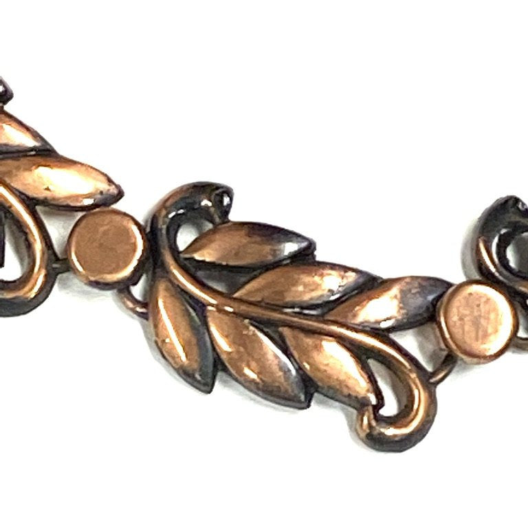 Vintage MCM Modernist Copper Necklace Choker Unsigned 1950s Jewelry,New Arrivals The Best Vintage Clothing