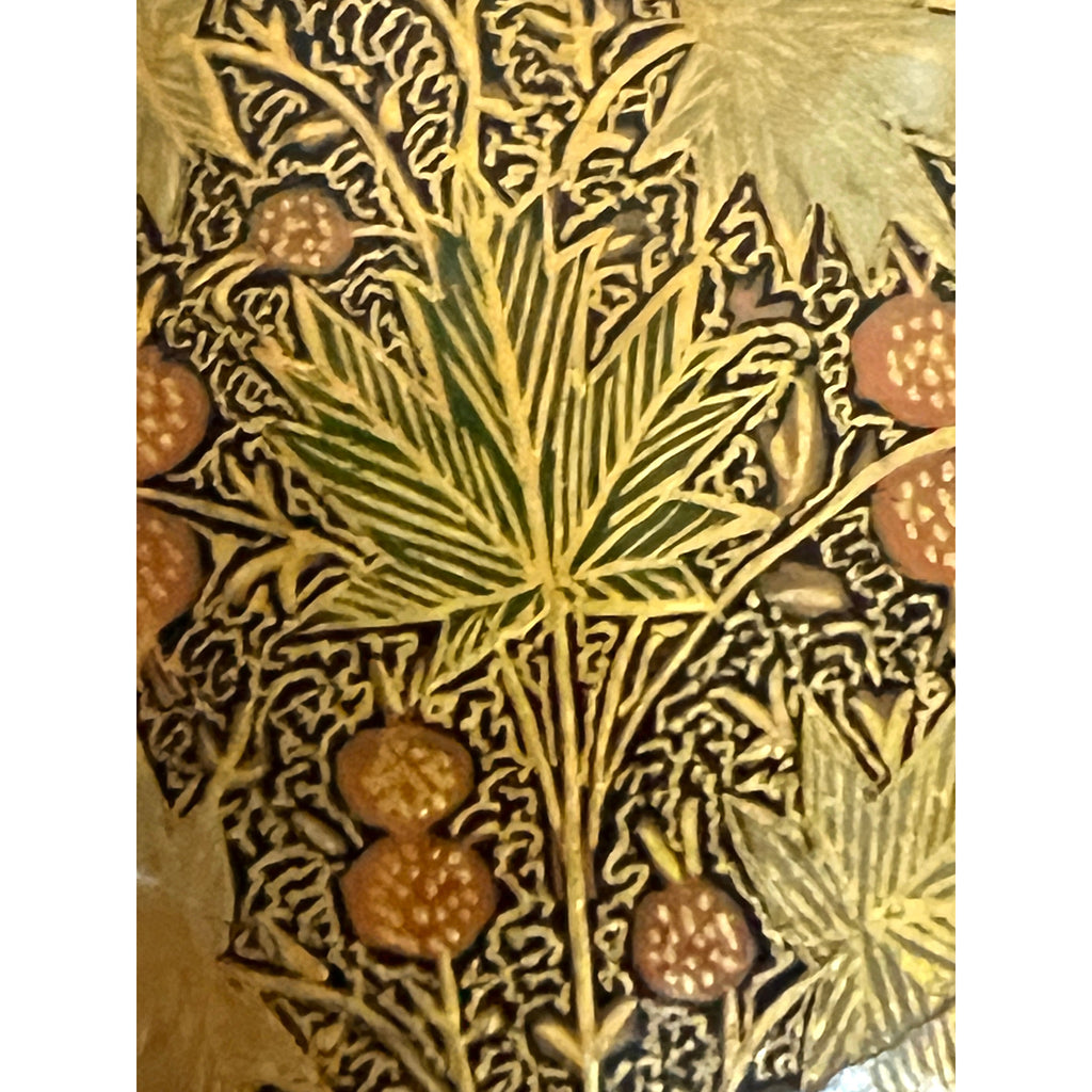 Vintage Hand Painted Gilt Polychrome Lacquer Boat Shaped Bowl Suffering Moses Cart2cart The Best Vintage Clothing