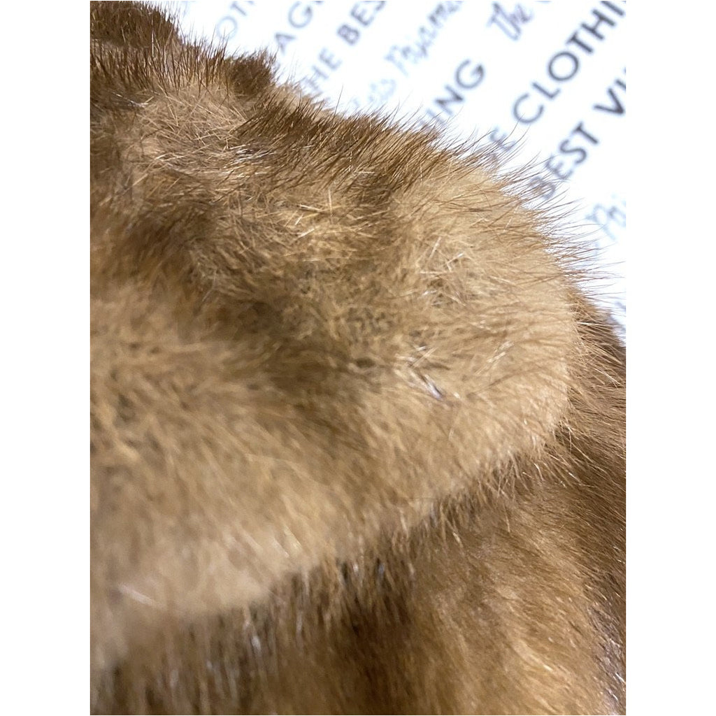 VTG Pierre Cardon Saga Mink Fur Coat + Matching Hat Womens M/L/XL Gorgeous Mid Calf 1950s coat The Best Vintage Clothing