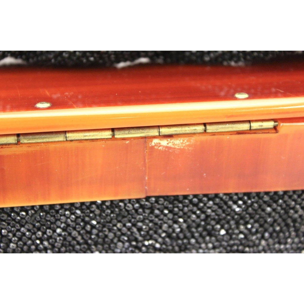 Vintage Box Purse Black Glass Beaded Bag 1940S Womens Butterscotch Bakelite Top Handbags The Best Vintage Clothing