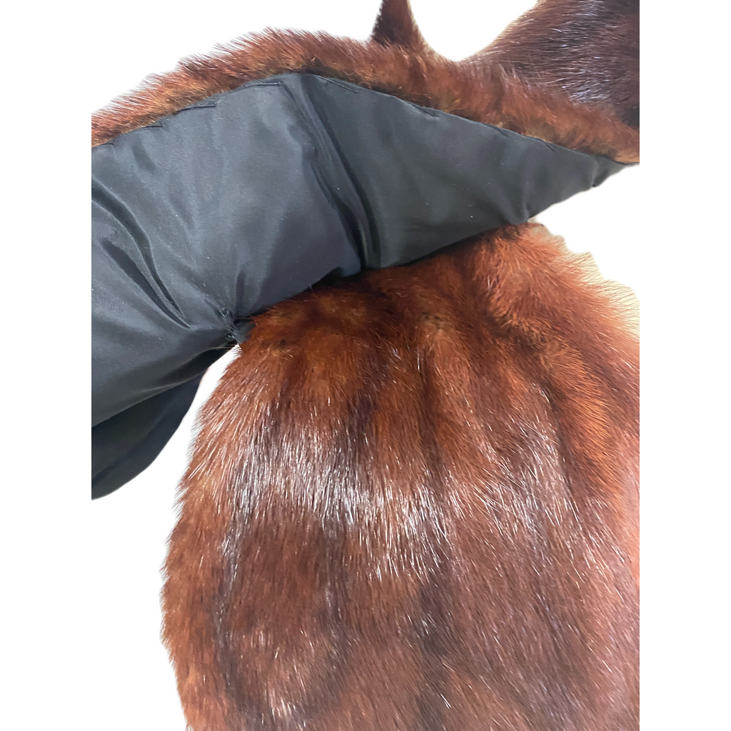 Vintage Fur Scarf 1930s-40s Pass Thru Red Squirrel 38" Very Unique! fur scarf The Best Vintage Clothing