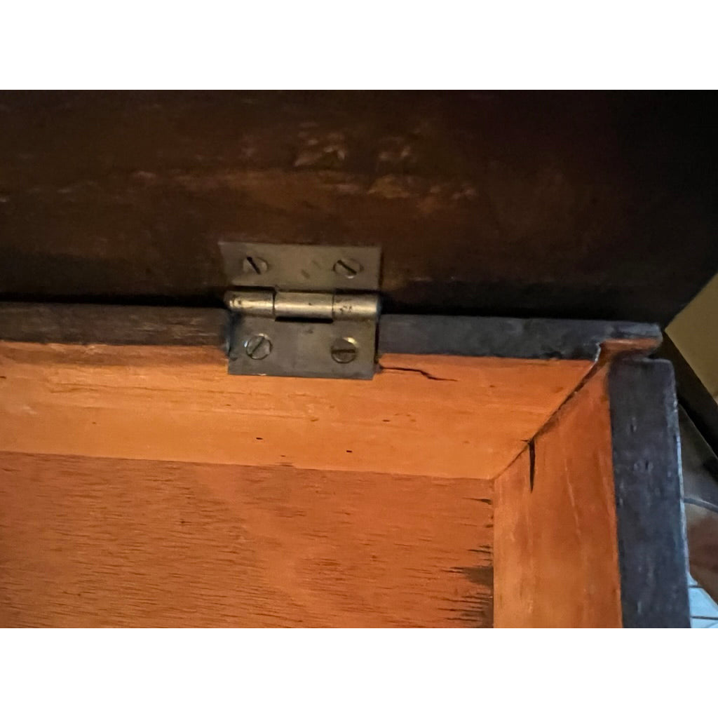 VTG Bohemian Wood Hand Carved Trinket Jewelry Box Cat/ Design 12"x10" Dark Wood Cart2cart The Best Vintage Clothing