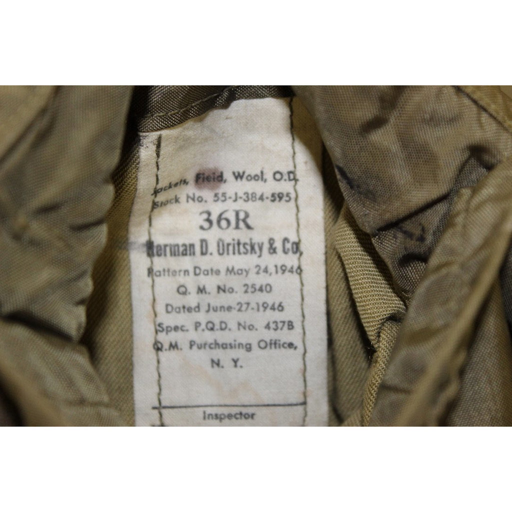 Vintage Mens Ike Eisenhower Jacket Army WW2 Size 36R Men's Vintage The Best Vintage Clothing