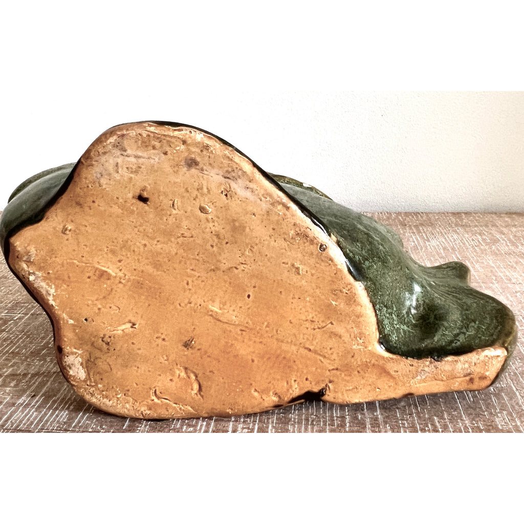 Vintage Mid-Century MCM Pottery Fish Green Whimsical 1950s The Best Vintage Clothing