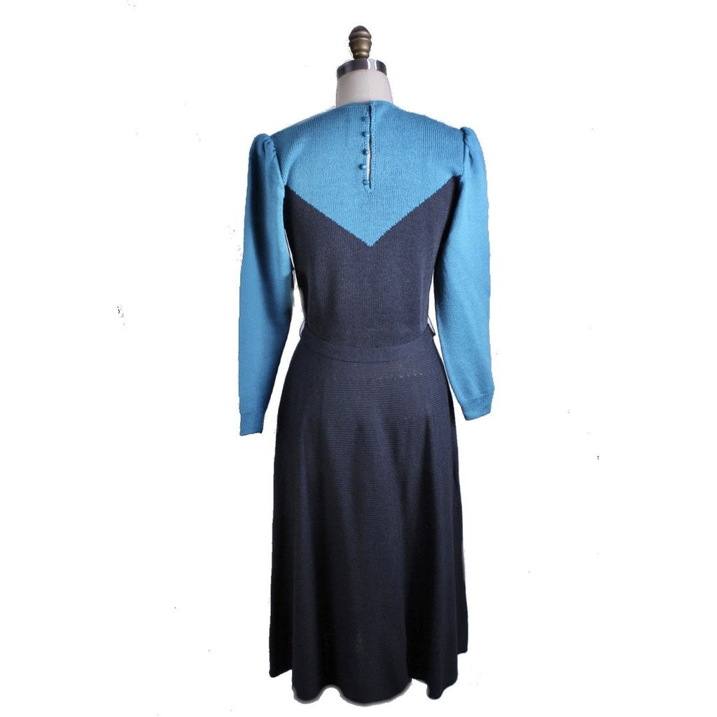 Vintage Dana Hogan Santana Knit 1980s Sweater Dress Womens M/L 1930s look NWT Women's,New Arrivals The Best Vintage Clothing