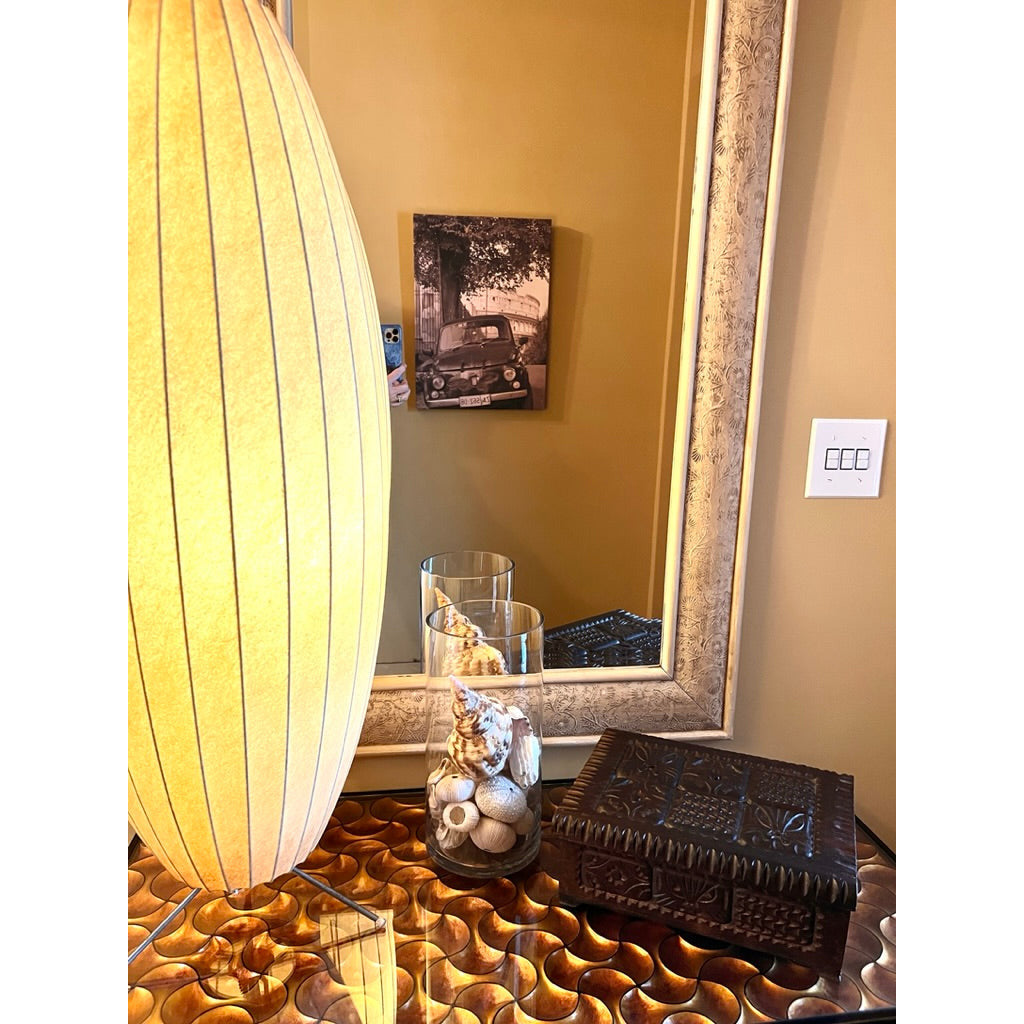 VTG Bohemian Wood Hand Carved Trinket Jewelry Box Cat/ Design 12"x10" Dark Wood Cart2cart The Best Vintage Clothing