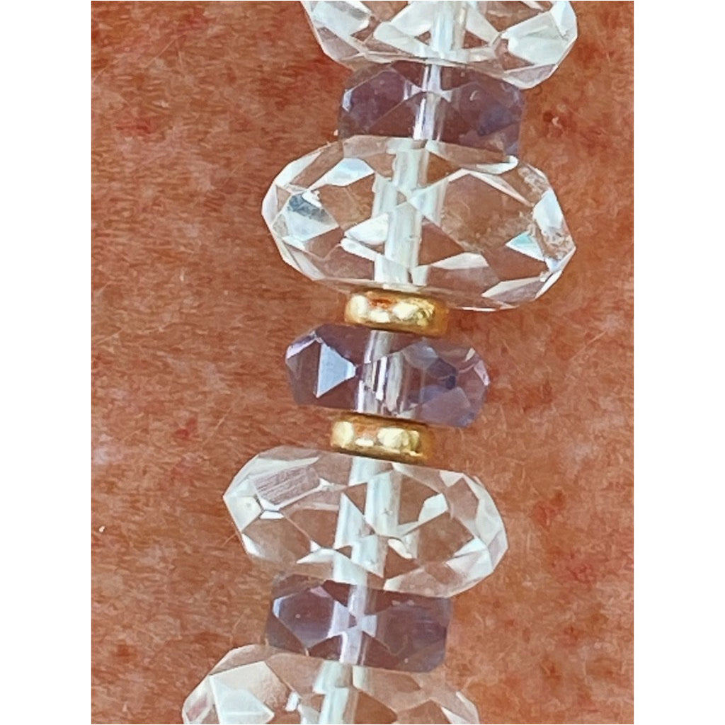 Vintage Estate Jewelry Necklace Rock Crystal Amethyst Beads 14K Jewelry The Best Vintage Clothing