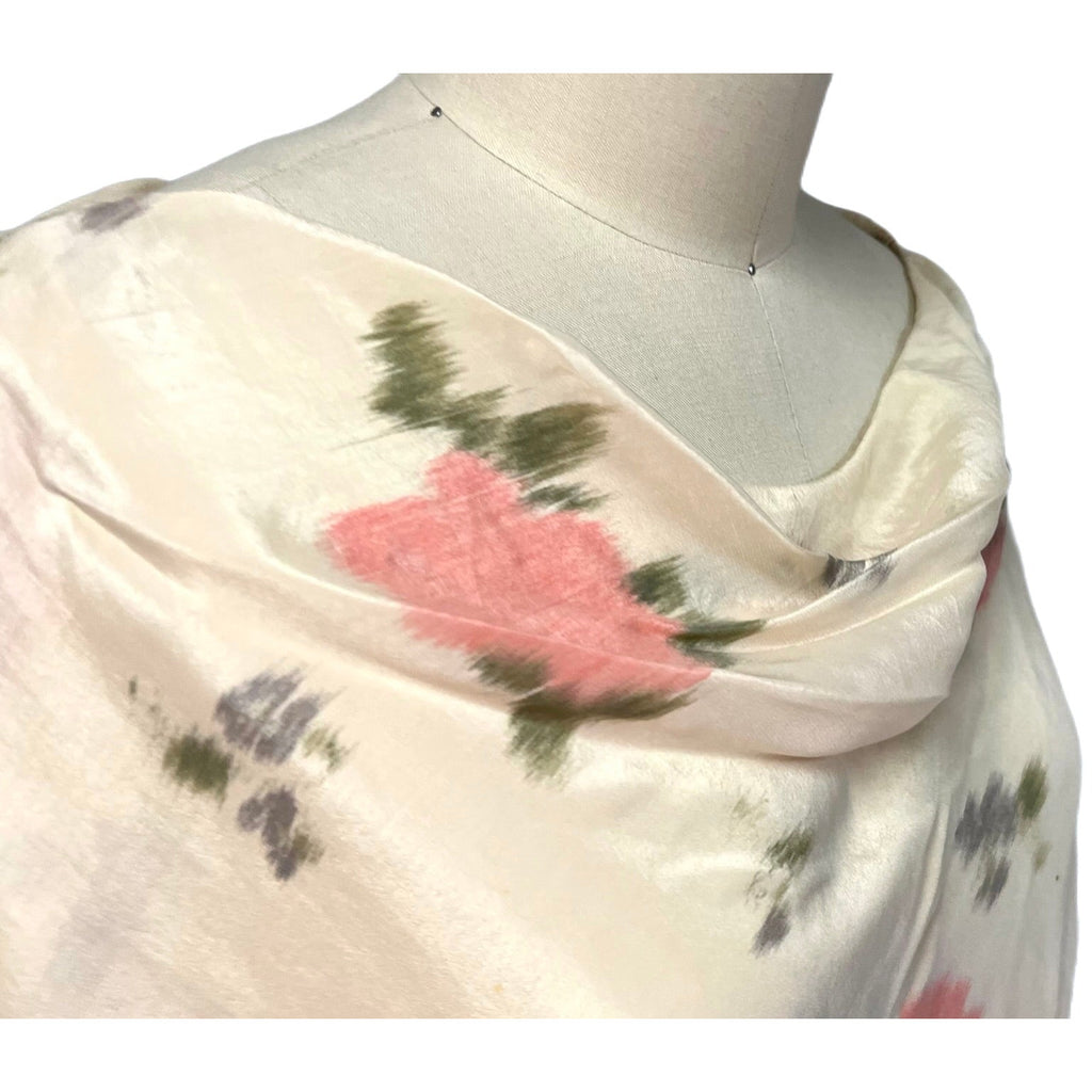 Vintage Printed Silk Watercolor Smocked Waist Tea Dress 1920s Rare Find 35-33-40 Women's,New Arrivals The Best Vintage Clothing