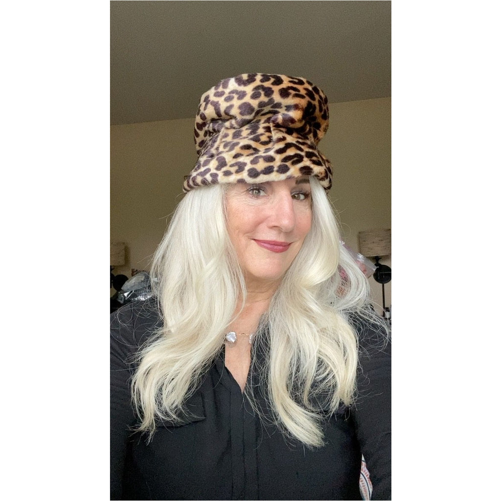 Vintage Hat Leopard Faux Fur Felt Bucket Hat 1950S Hats The Best Vintage Clothing