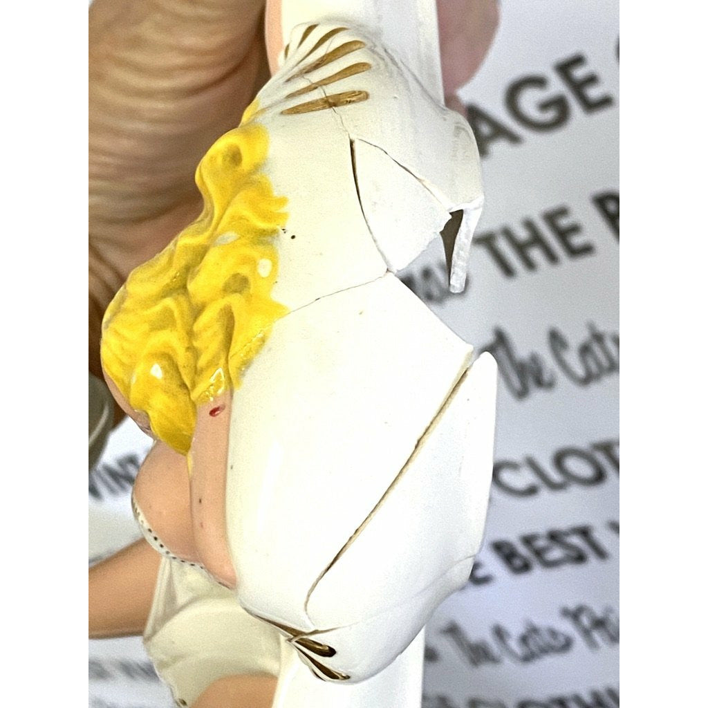 Rare Mid Century Bombshell Vintage Pottery Hot Pin-Up Dish 1958 Gal Marilyn M? Collectibles,New Arrivals The Best Vintage Clothing