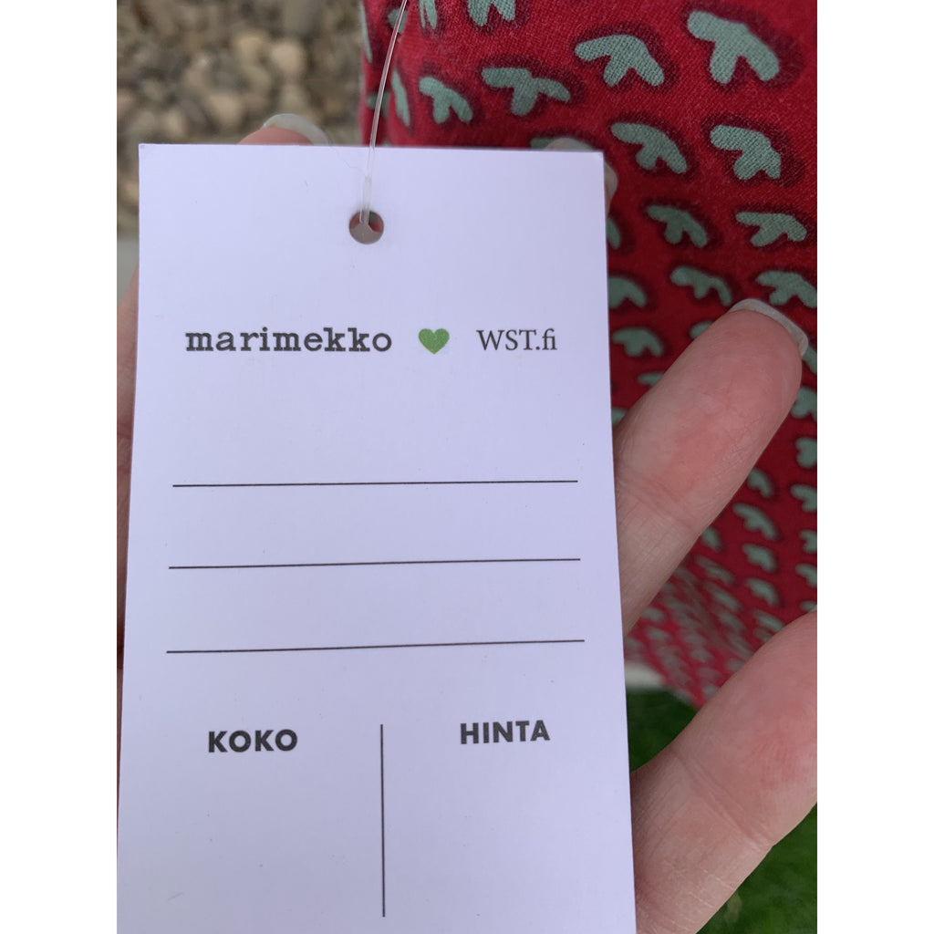 Vintage Marimekko Dress 1968 RARE S/M Halter Style Red Green Mini Print marimekko The Best Vintage Clothing