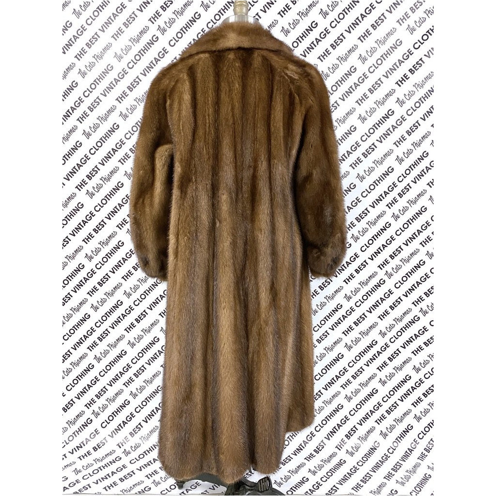VTG Pierre Cardon Saga Mink Fur Coat + Matching Hat Womens M/L/XL Gorgeous Mid Calf 1950s coat The Best Vintage Clothing