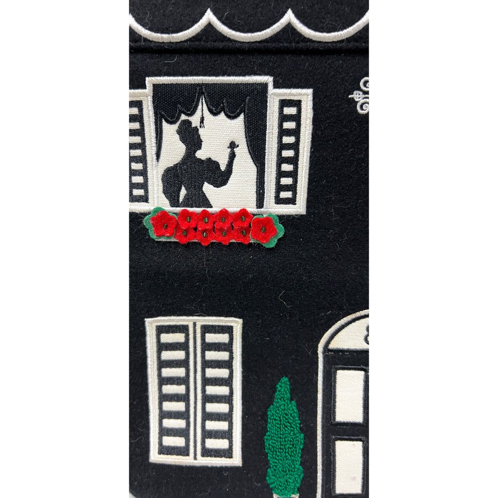 RARE Lulu Guinness Vintage Tote Bag '' Mansion 87 '' 563-096-010 w/Dustbag Purse The Best Vintage Clothing