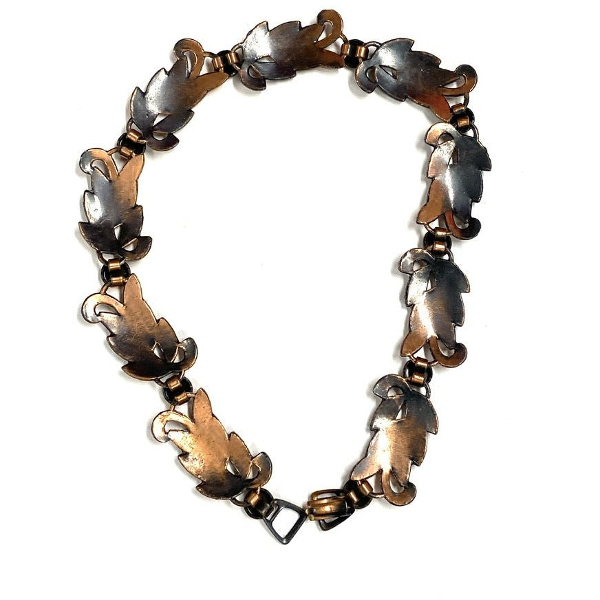 Vintage MCM Modernist Copper Necklace Choker Unsigned 1950s Jewelry,New Arrivals The Best Vintage Clothing