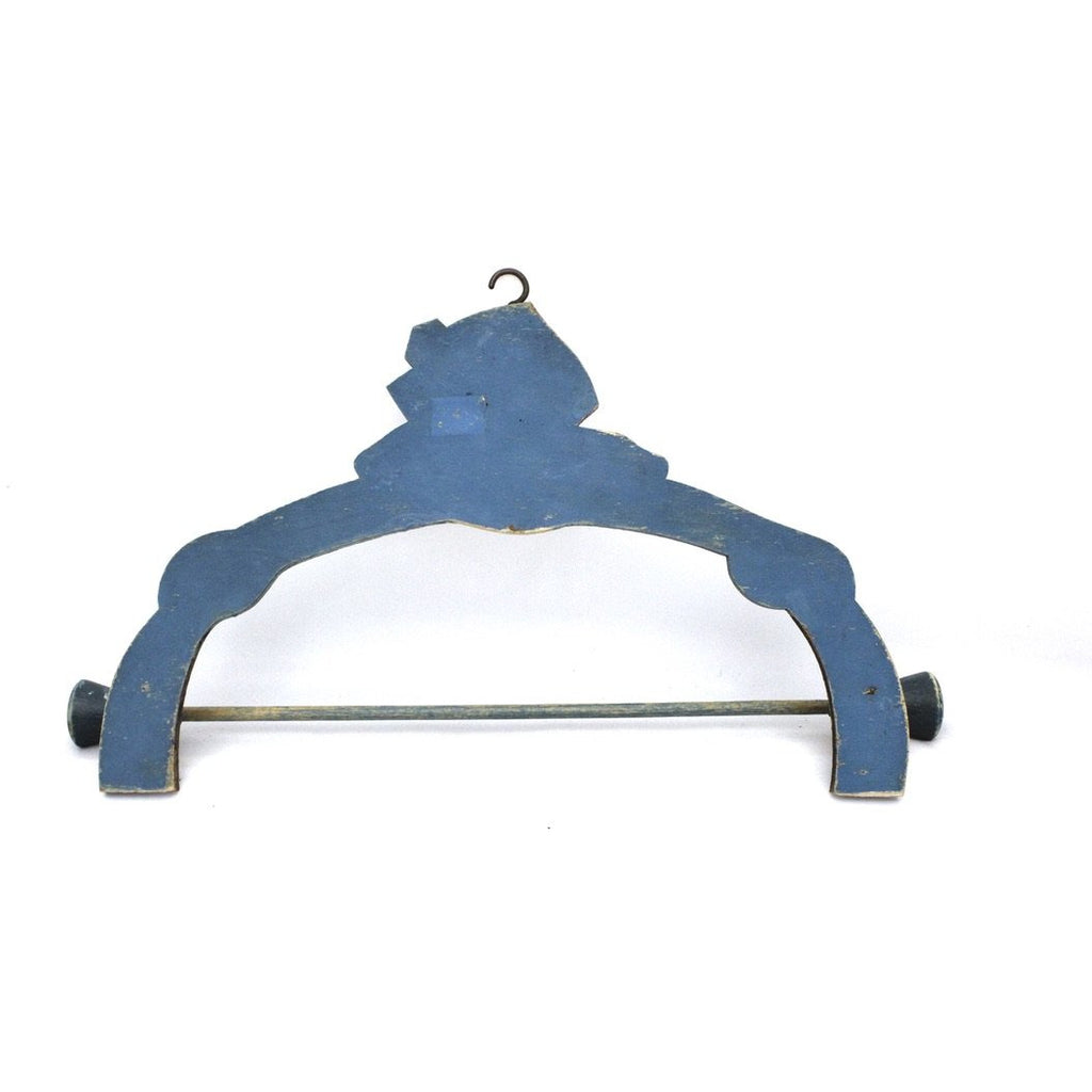 VTG 1930s WOODEN TOWEL RACK SHABBY CHIC Bonnet Girl Boudoir COTTAGE Hand Painted Collectibles The Best Vintage Clothing