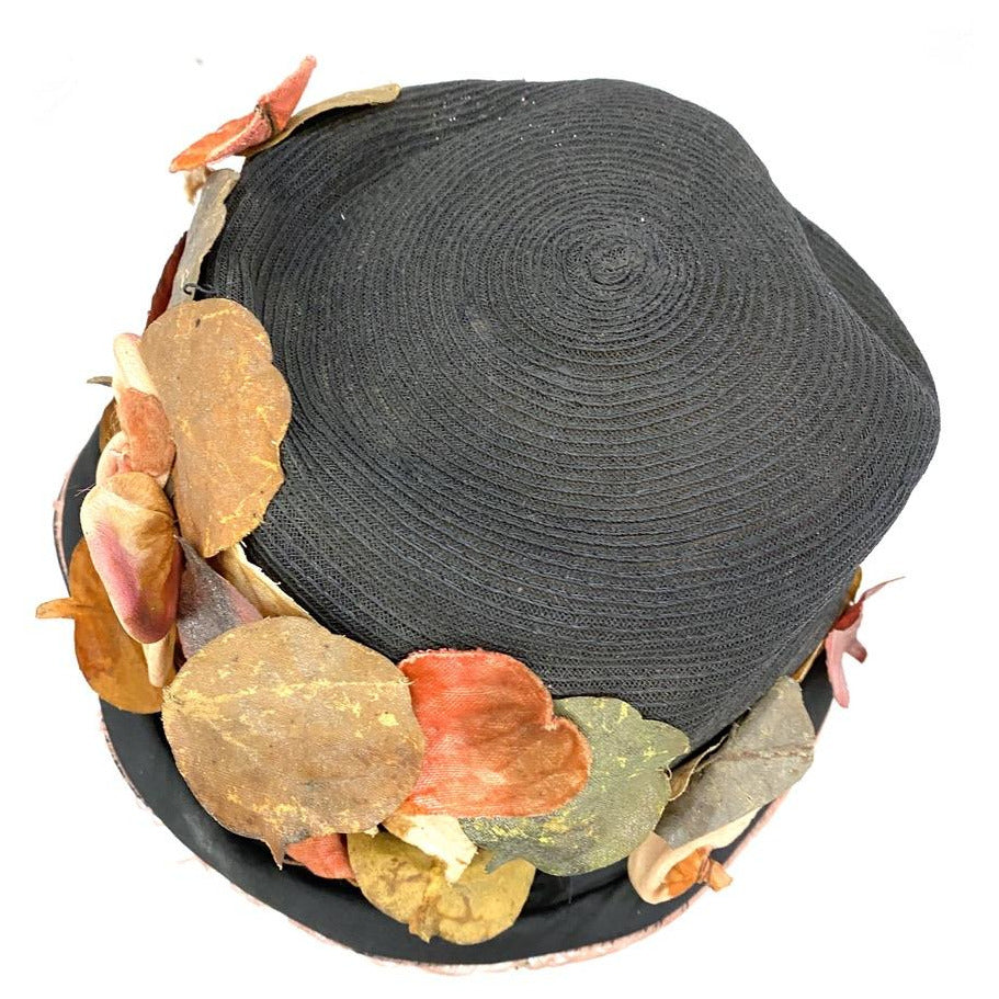 Antique Cloche Hat 1920s Flapper Flowers Straw Style Square New York Paris Large New Arrivals The Best Vintage Clothing