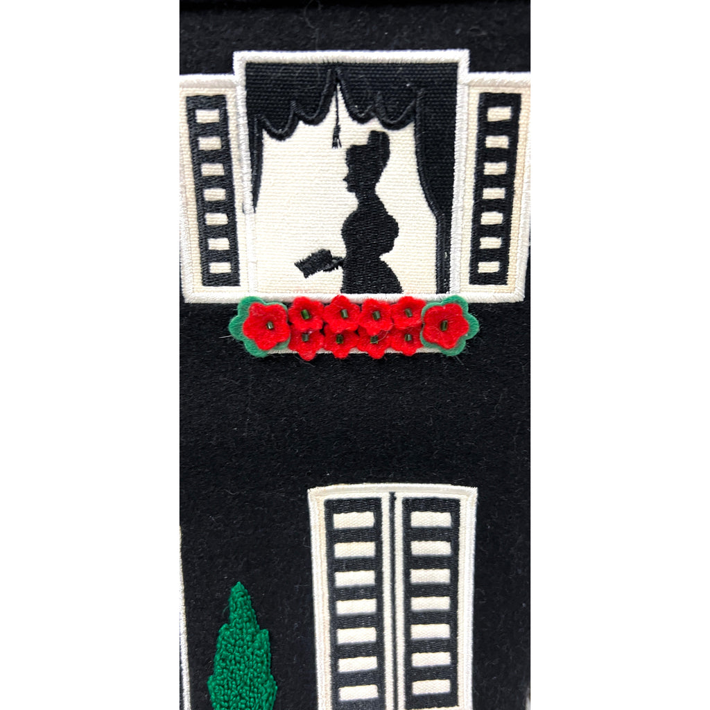 RARE Lulu Guinness Vintage Tote Bag '' Mansion 87 '' 563-096-010 w/Dustbag Purse The Best Vintage Clothing