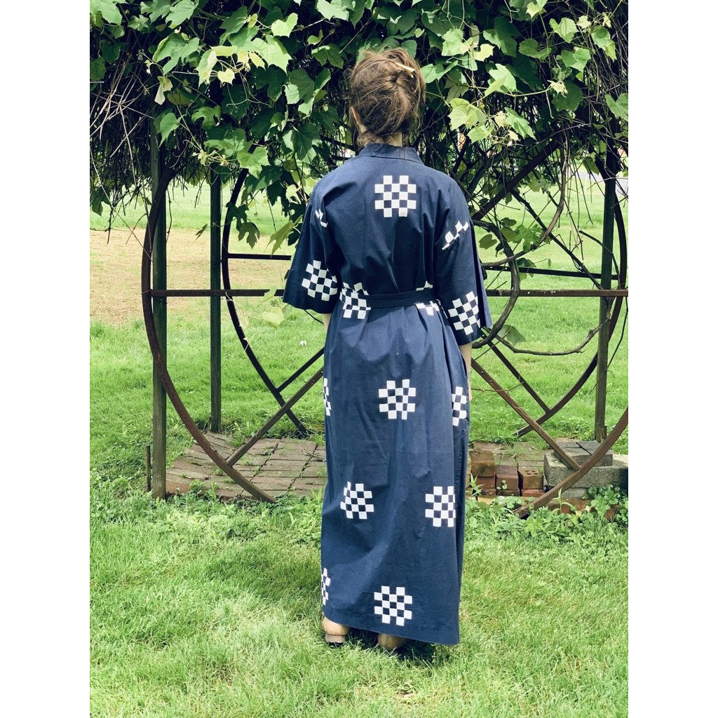 VTG Marimekko ”Pivo” by Katsuji Wakisaka 1975 BLACK/ White Cotton Kaftan Maxi S marimekko The Best Vintage Clothing
