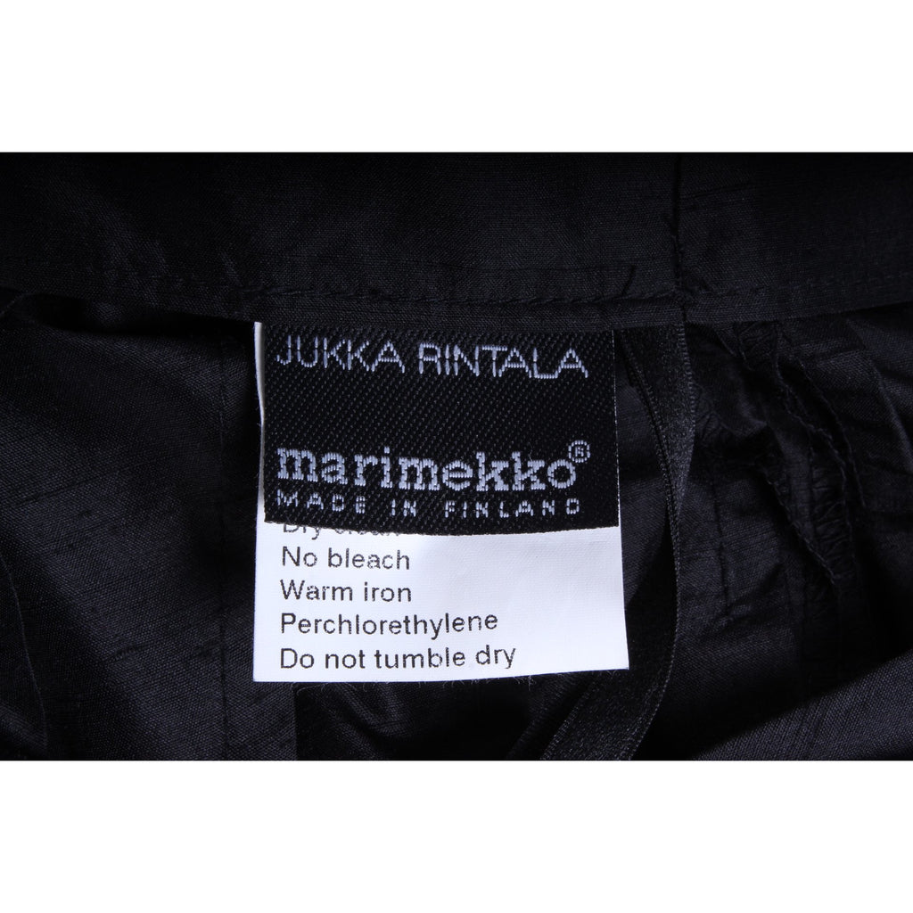 VTG Marimekko Silk Wrap Skirt Jukka Rintala Bustle Back Train 2010s 30” Waist marimekko The Best Vintage Clothing