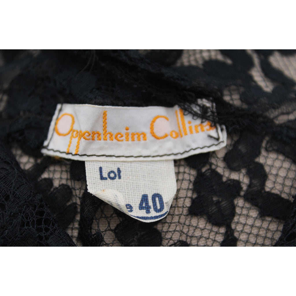 NOS Black Lace 1930s Negligee Lingerie Nightgown Risque! Never Worn Large Sz 40 The Best Vintage Clothing