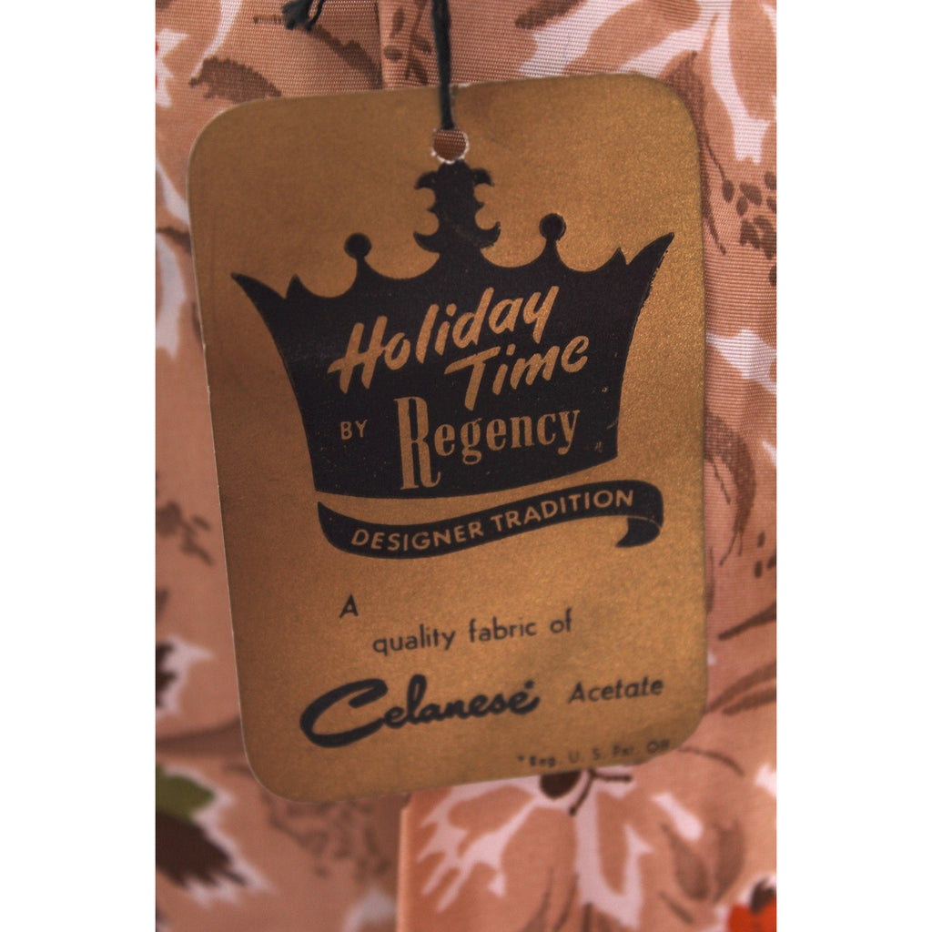 VTG 1950s Spiderweb Print Dress & Matching Lined Linen Coat Rockabilly Holiday Regency NWT Sz S 36-18-Free The Best Vintage Clothing