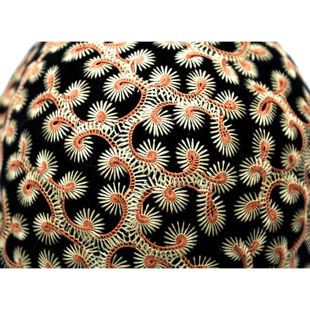 Vintage Hat Jack O'Connell Russ Russell Embroidered Black / Copper 1950S Hats vendor-unknown