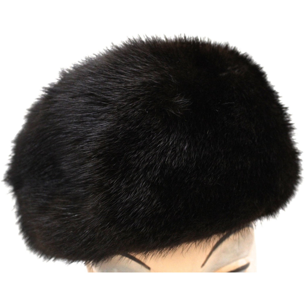 Fabulous Blackglama Black Ranch Mink Full Length Coat Sable Collar Large- Free Matching Hat The Best Vintage Clothing