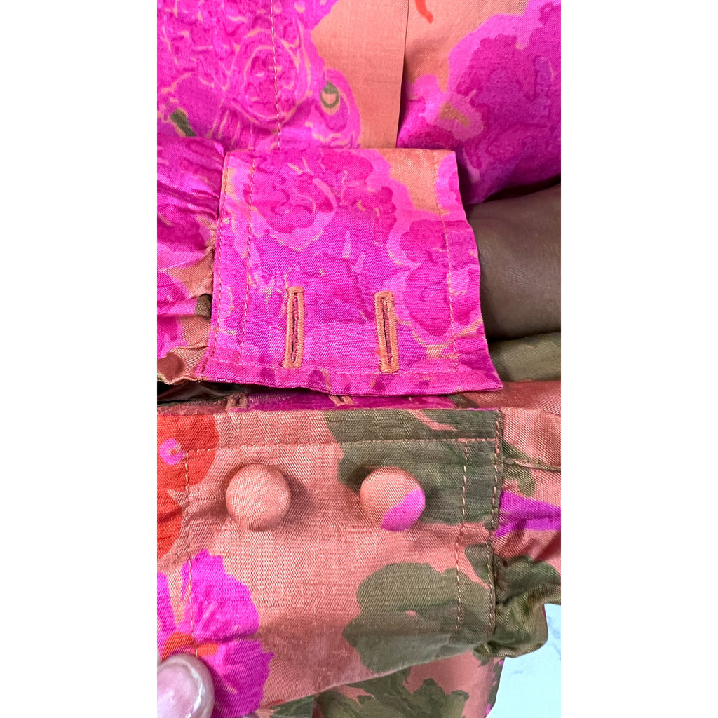 Vintage Calypso Colorful Mod Silk Tunic 1960s M/L tops The Best Vintage Clothing