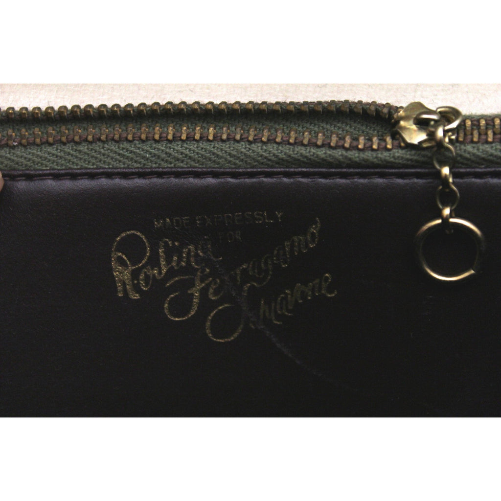 Rare Vintage 1960s Rosina Ferragamo Schiavone Handbag Cool Knob Clasp Camel Tones Leather purses The Best Vintage Clothing