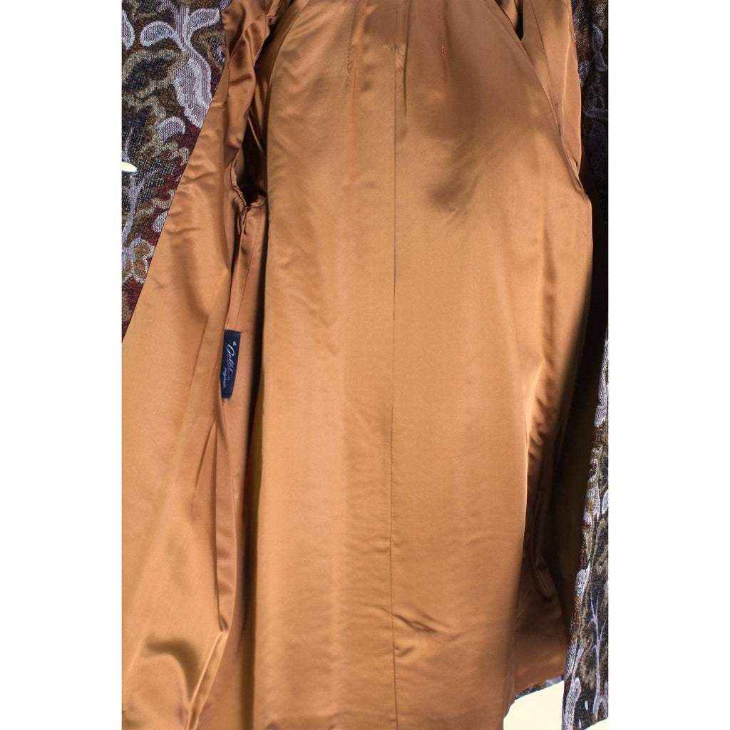 VTG NWT 1960-70s Golet Tapestry Womens Coat Classic Fit Natural Mink Collar Browns S Up To 14 coats The Best Vintage Clothing