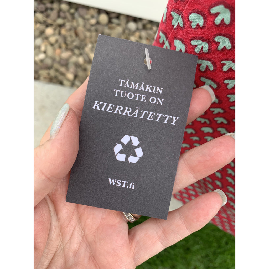 Vintage Marimekko Dress 1968 RARE S/M Halter Style Red Green Mini Print marimekko The Best Vintage Clothing