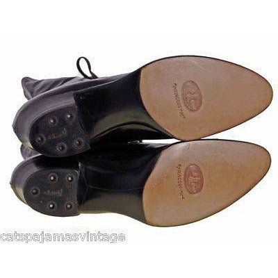 Antique Leather Boots Black Victorian Kid Walk Over NIB #4 Womens Size EU37 US 6.5 Women's,Shoes,On Sale Walk Over