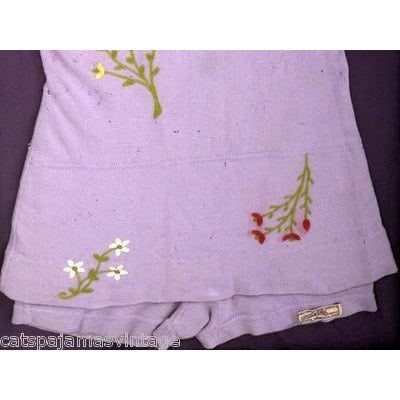 Vintage Swimsuit /Bathing Suit Lavender Zephyr Wool Embroidered 1920s Framed Collectibles,Women's,New Arrivals Zephyr