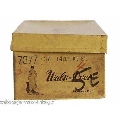 Antique Leather Boots Black Victorian Kid Walk Over NIB #4 Womens Size EU37 US 6.5 Women's,Shoes,On Sale Walk Over